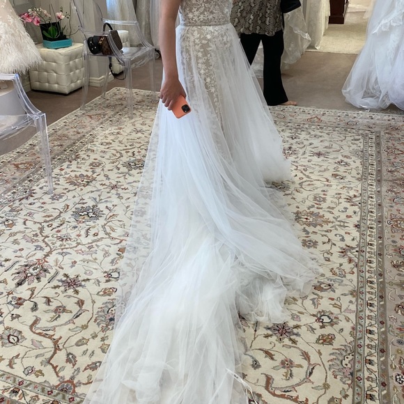 Calla Blanche bridal overskirt - Picture 6 of 7